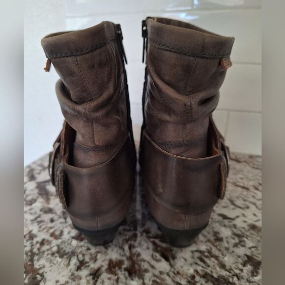Pikolinos Ankle Boots Womens 38 Brown Gray Round Toe Zip Casual Comfort Leather - Picture 3 of 12